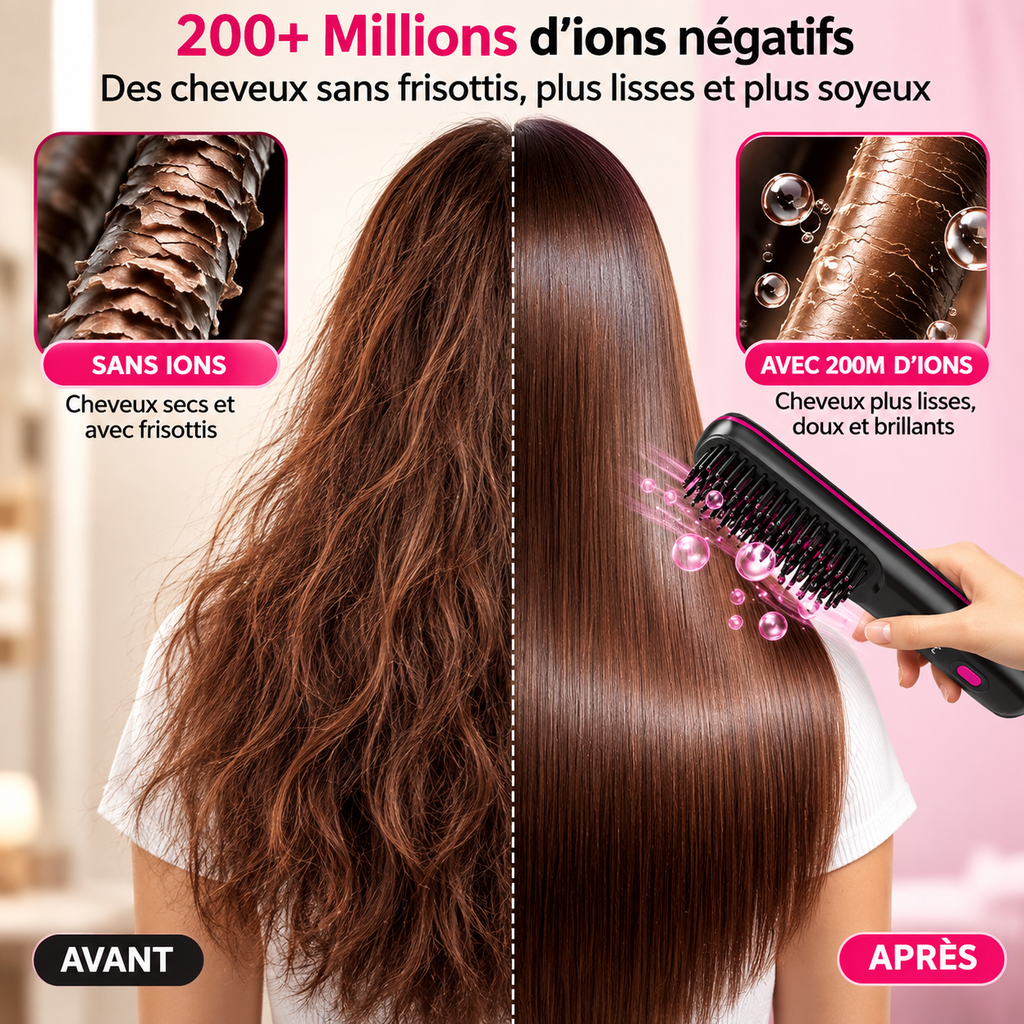 Peigne de coiffage portable