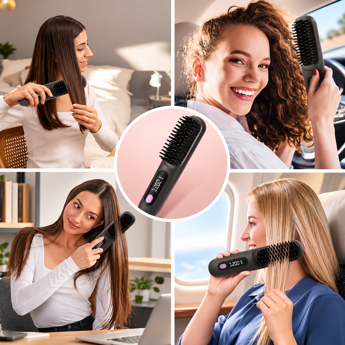 Peigne de coiffage portable