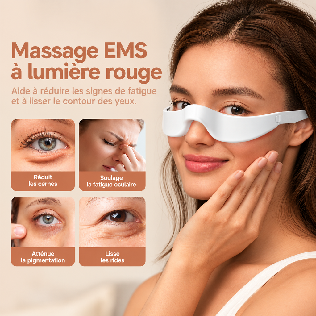 Lunettes de Massage Contour des Yeux EMS