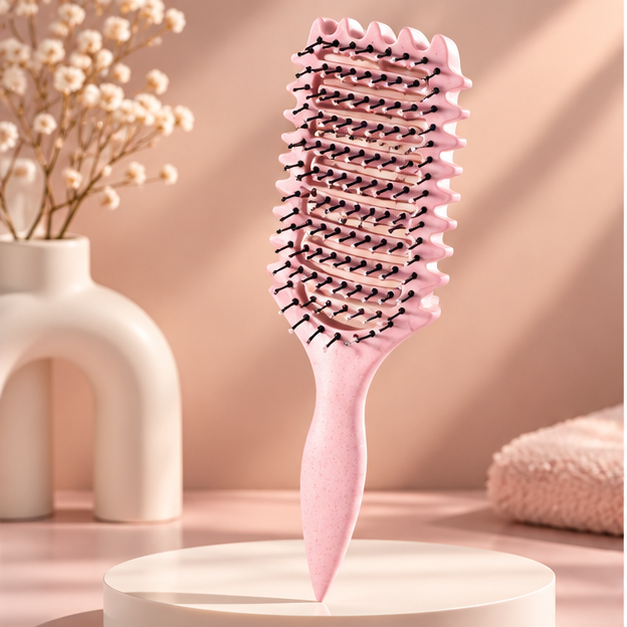 Brosse coiffante pour boucles